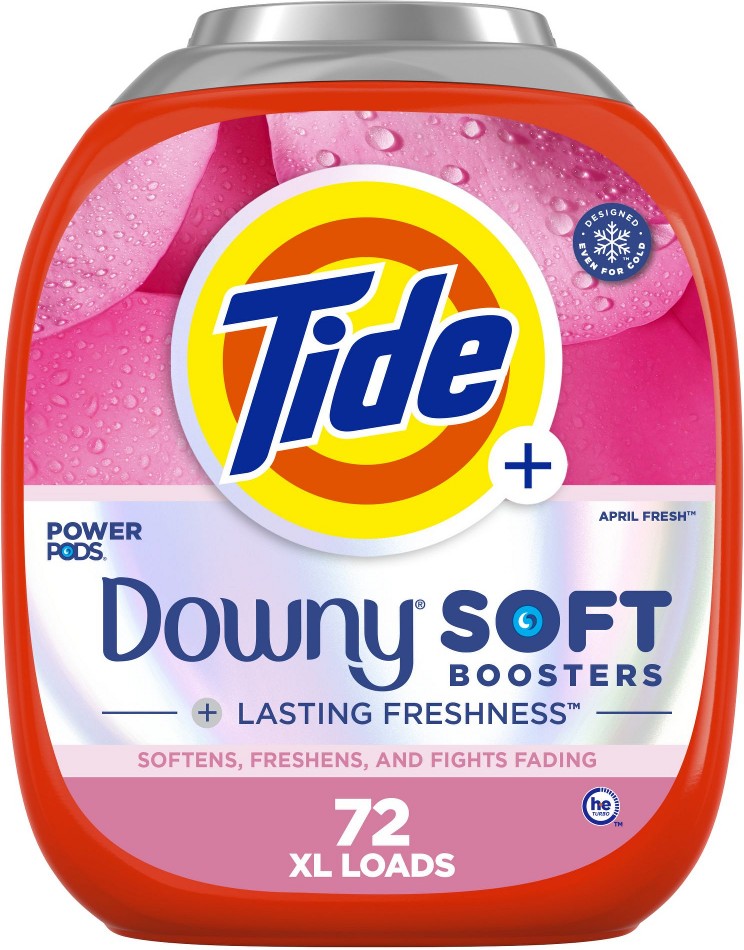 Power PODs with Downy Soft Boosters - April Fresh, 72 ct.