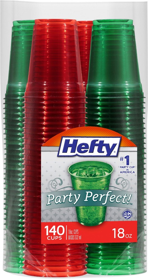 Party Perfect Tinted Plastic Cups, 18 oz./ 140 ct.