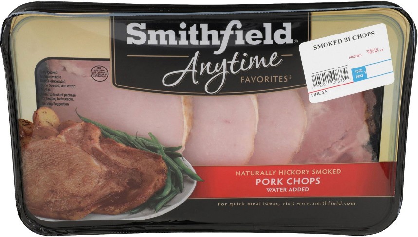 Favorites Hickory Smoked Bone-In Pork Chops, 1.6 - 2.2 lbs.