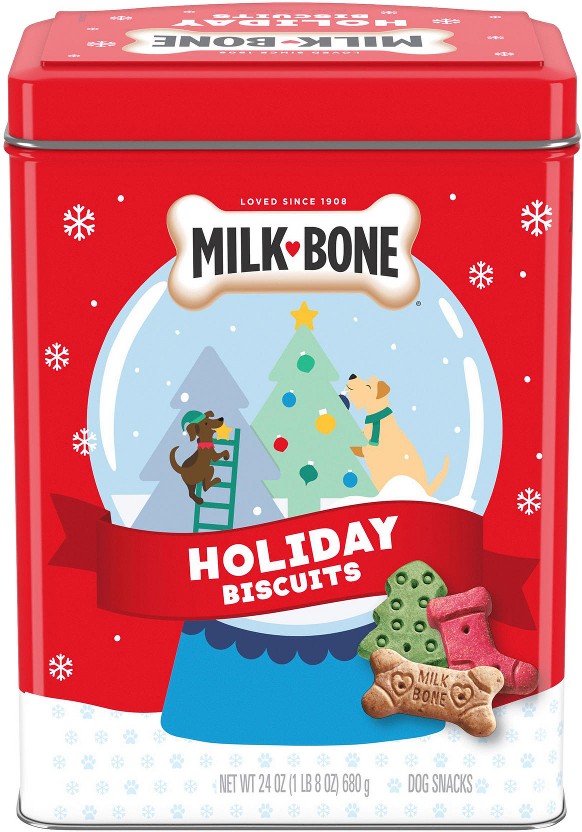 Holiday Dog Treats, 24 oz. Collectible Tin