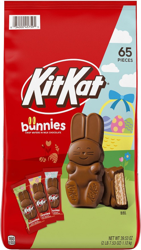 Milk Chocolate Wafer Bunnies, Easter Candy Bag, 65 ct.