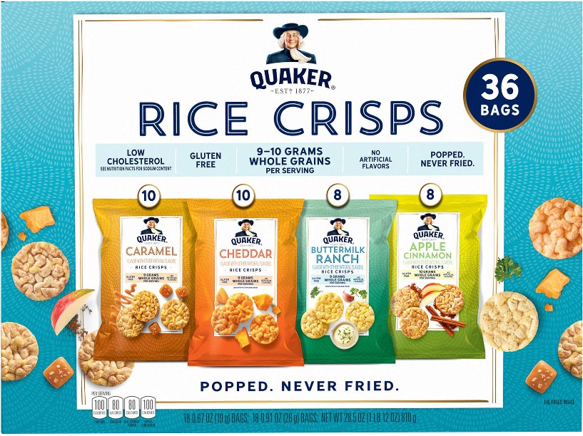 Rice Crisps Variety Pack, 36 ct.