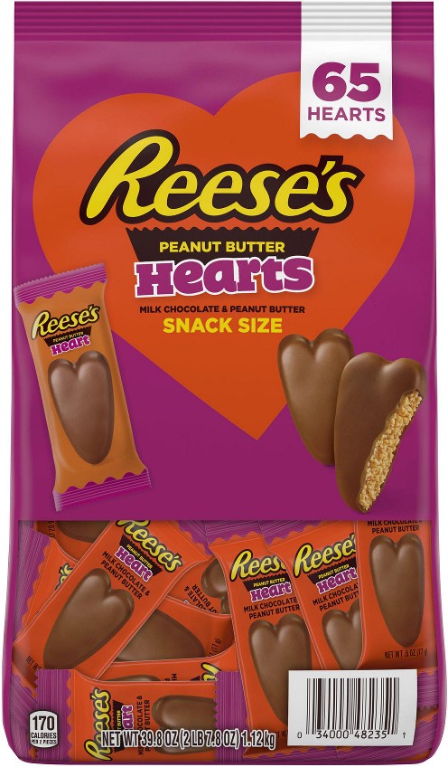 Milk Chocolate Peanut Butter Hearts Candy 398 oz
