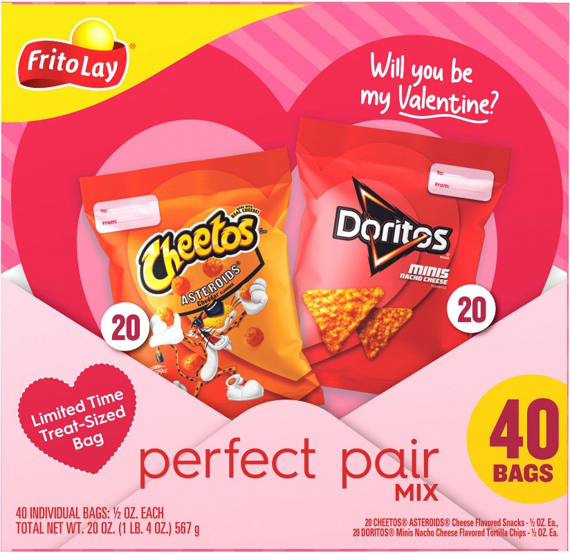 Valentines Mix Doritos and Cheetos Variety Pack, 40 ct.