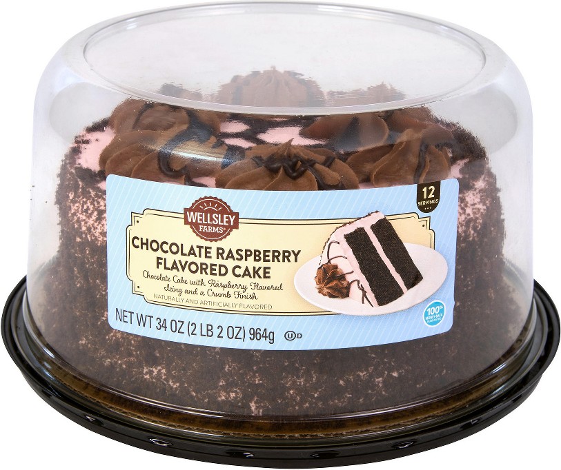 7" Double Layer Chocolate Raspberry Cake