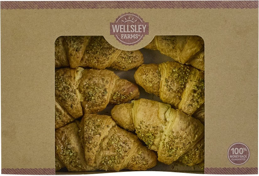 Pistachio Filled French Croissant With Pumpkin Seed Topping, 6 ct.