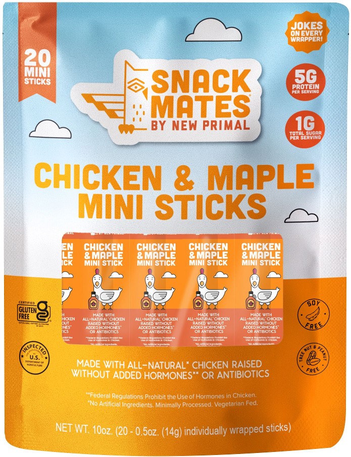 Snack Mates Chicken & Maple Mini Sticks, 20 ct./0.5 oz.