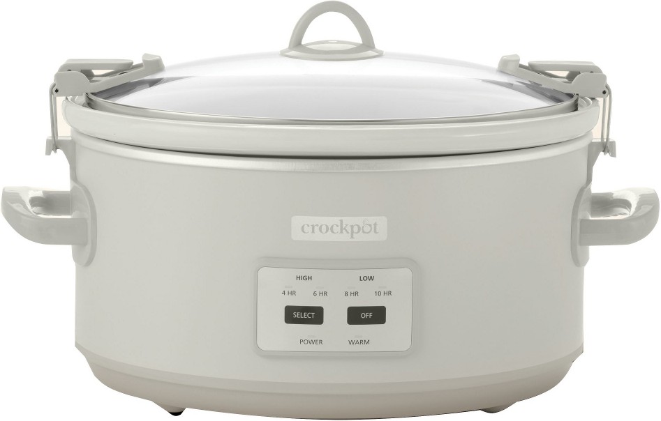 7-Qt. Cook & Carry Programmable Slow Cooker with Carry Bag - Mushroom