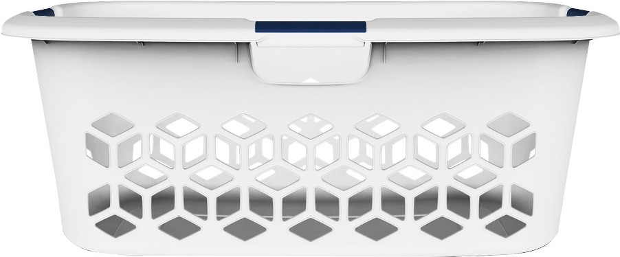 18.5-Gallon Body Contour Laundry Basket, 2 pk. - White