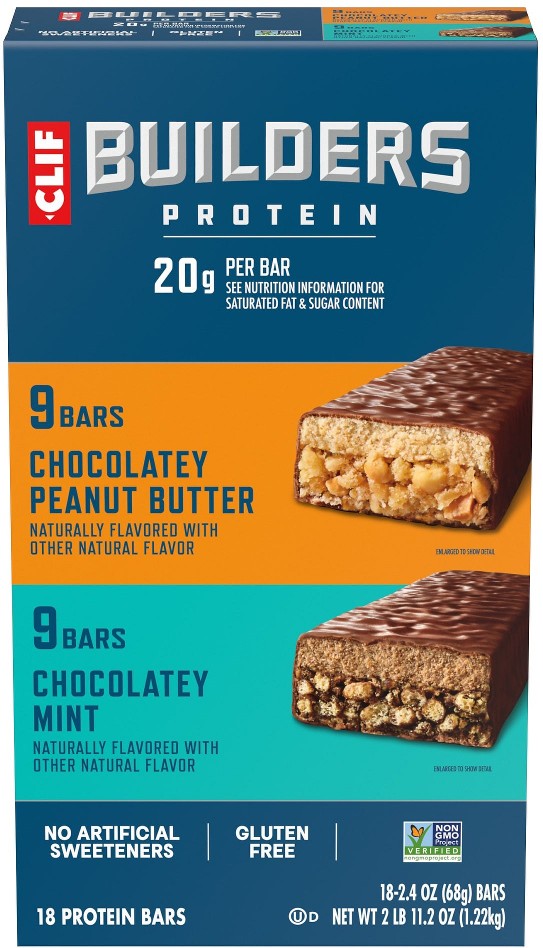Builder's Protein Bar, 20g Protein, Variety Pack, 2.4 oz, 18 ct