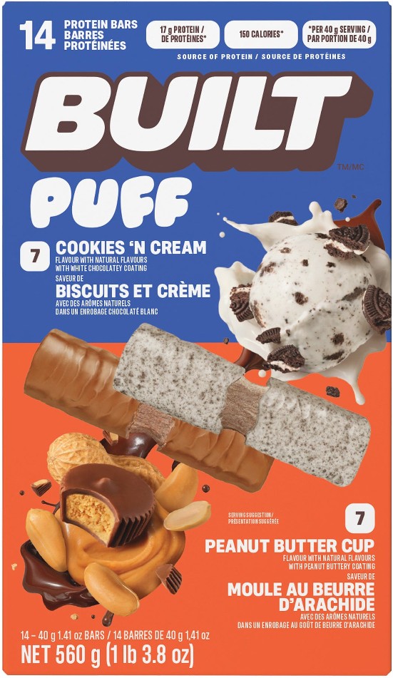 Puff Protein Bars, Variety Pack, 1.41 oz, 14 ct