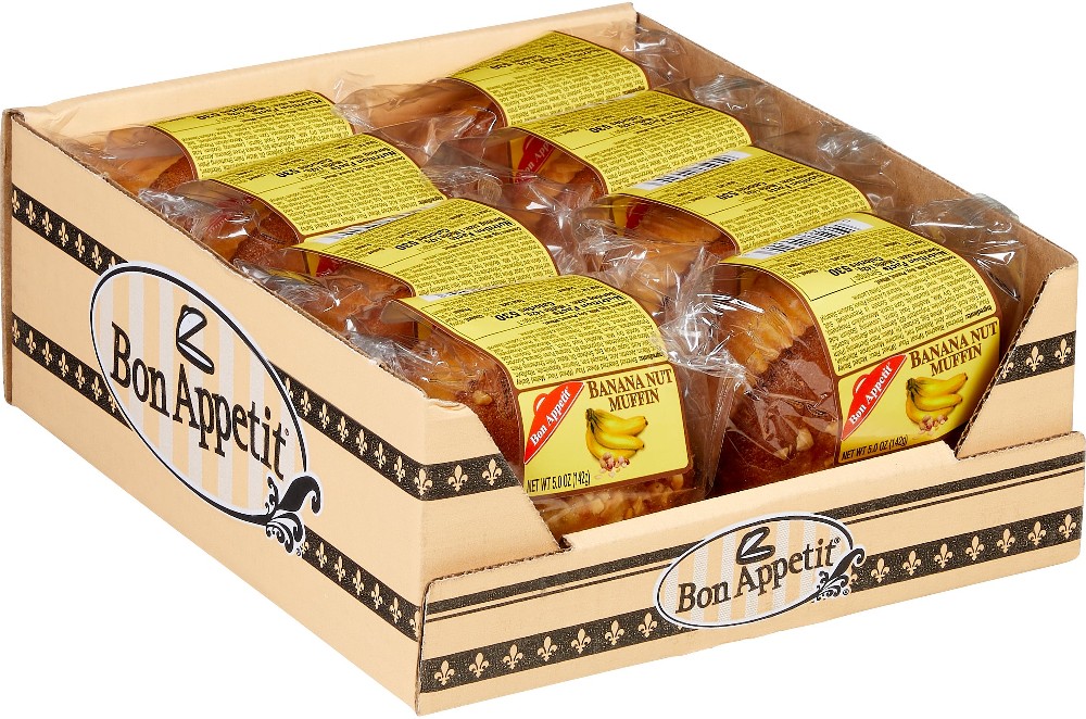 Banana Nut Muffins, 5 oz, 8 ct