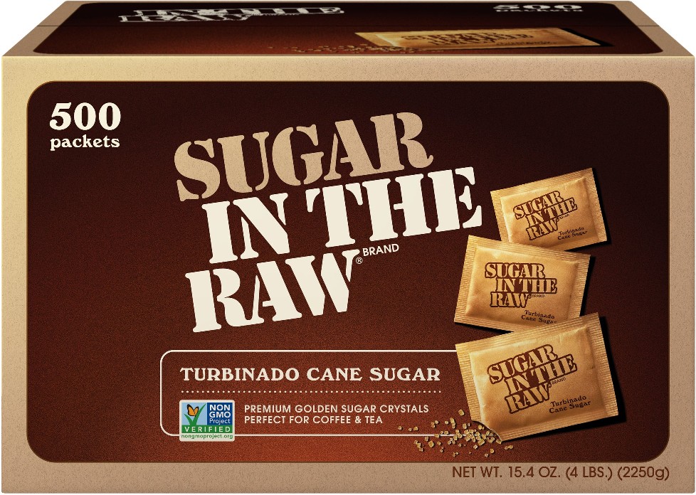 Turbinado Cane Sugar Packets, 500 ct