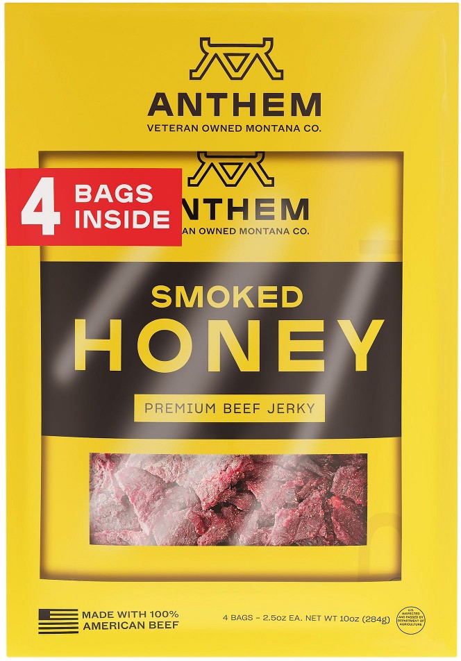 Premium Beef Jerky, Smoked Honey, 2.5 oz, 4 ct
