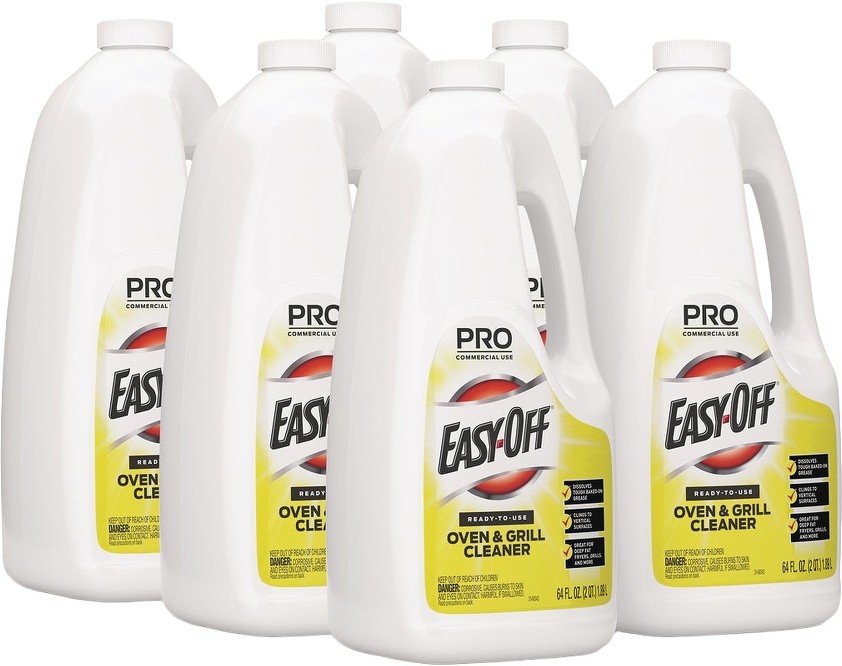 PRO Commercial Use Ready-To-Use Oven and Grill Cleaner, 64 fl oz, 6 ct