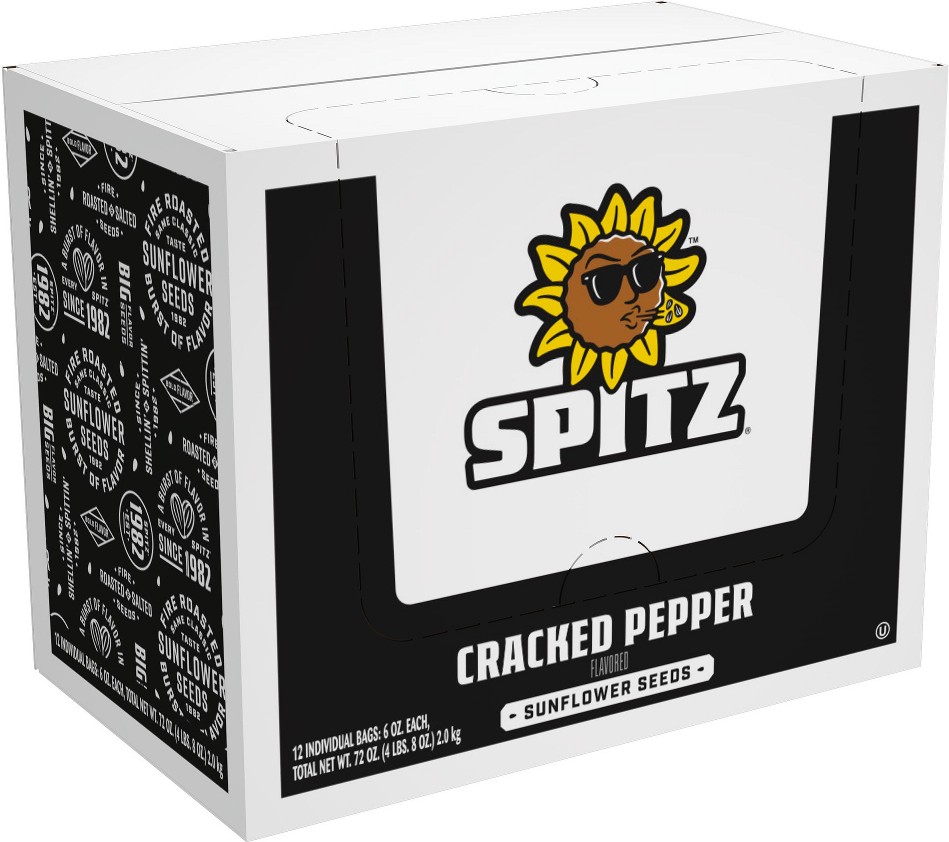 Sunflower Seeds, Cracked Pepper, 6 oz, 12 ct