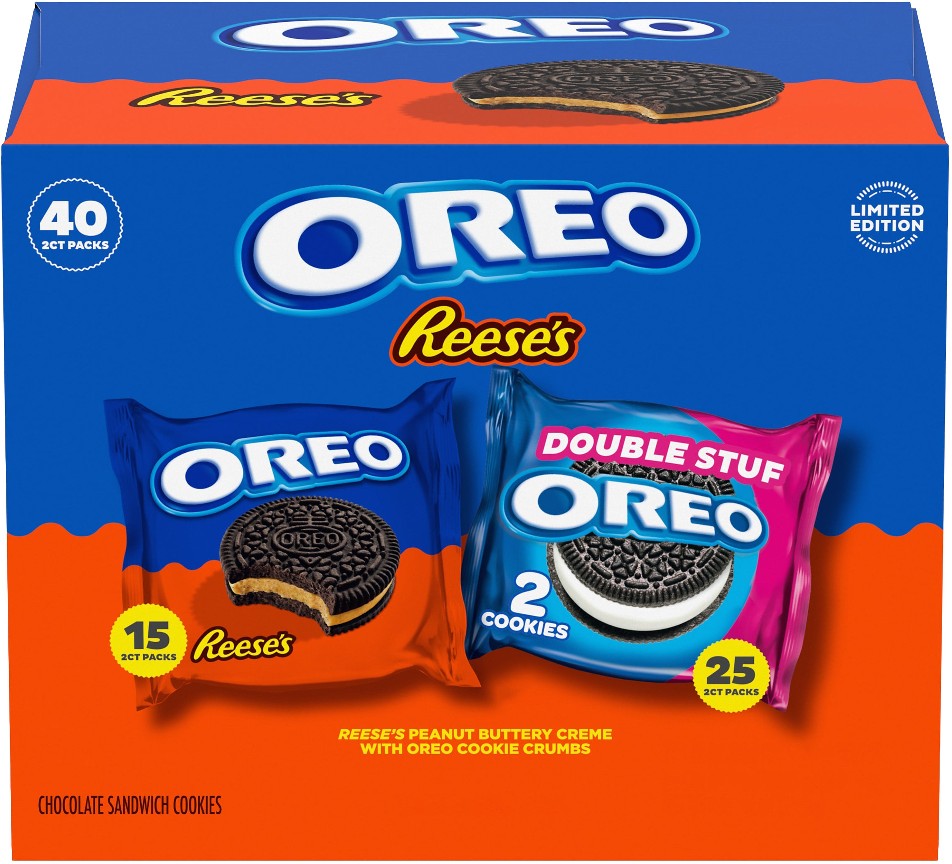 Limited Edition Cookies, Reese's Peanut Butter and Double Stuf, 40 ct
