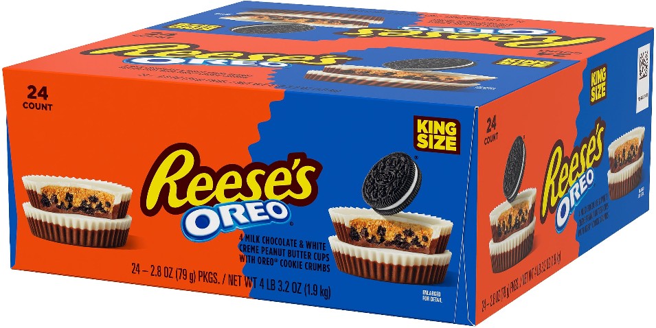 OREO Peanut Butter Cups, King Size, 2.8 oz, 24 ct