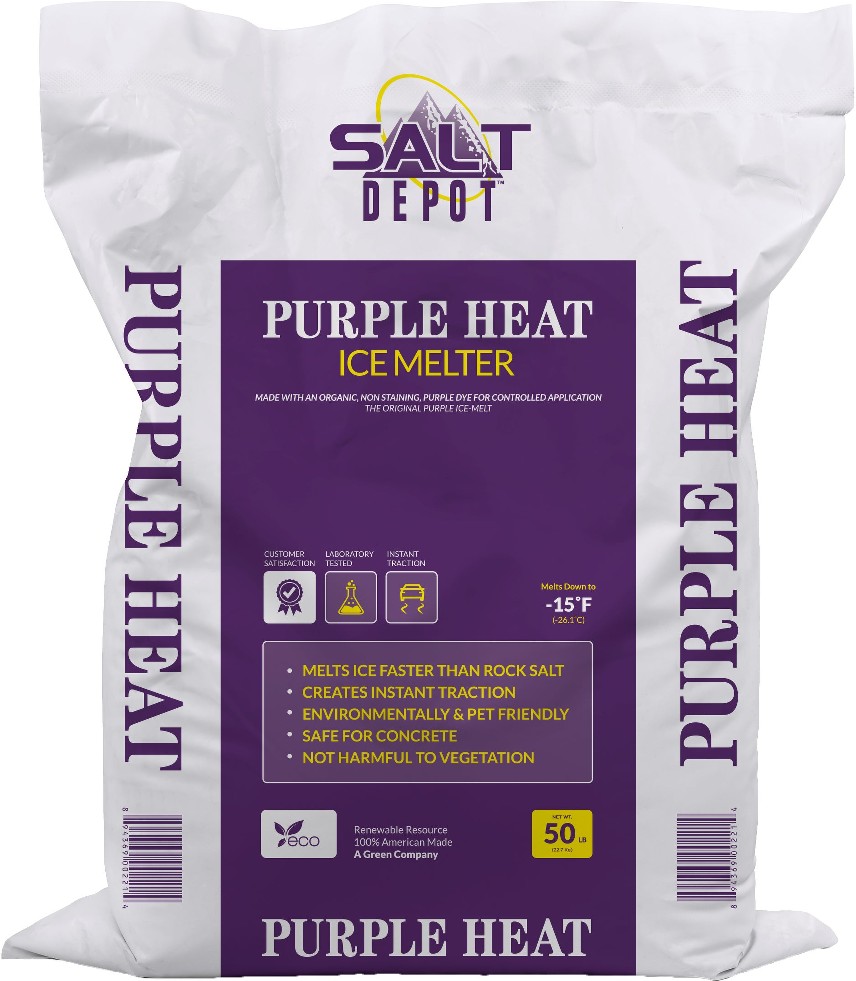Purple Heat Ice Melter, 50 lbs