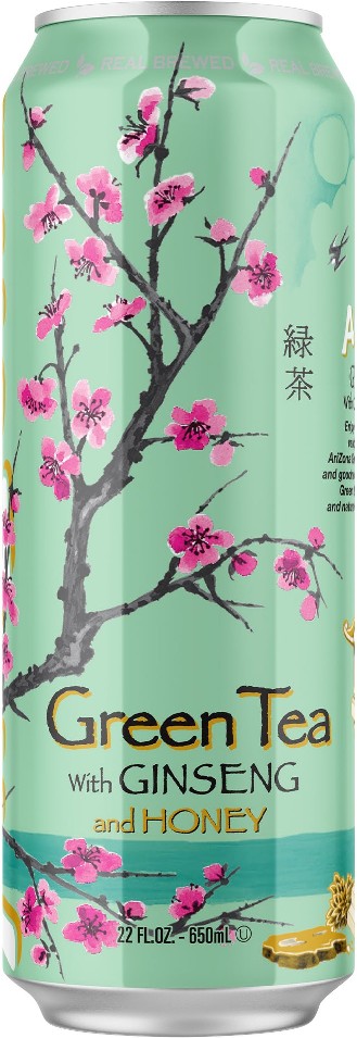 Green Tea, Ginseng and Honey, 22 fl oz, 12 ct