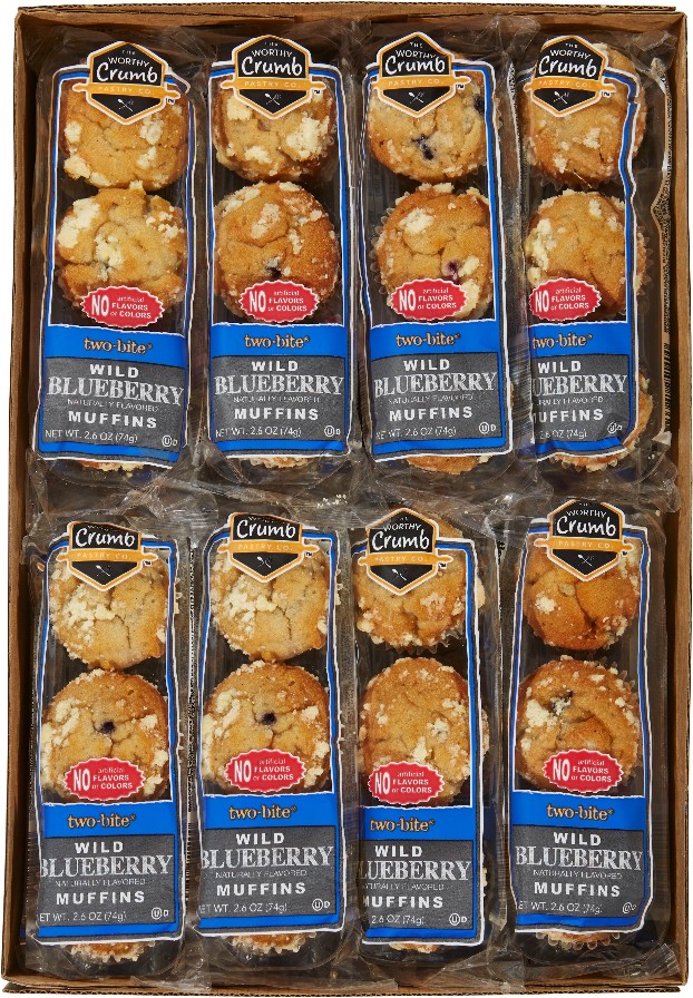 Mini Muffins, Blueberry, 2.6 oz, 16 count