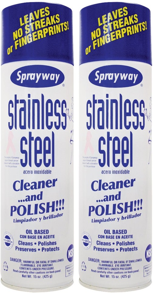 Stainless Steel Cleaner, 2 x 15 oz