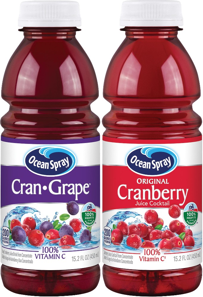 Cranberry Juice Drink, Variety, 15.2 fl oz, 15 ct
