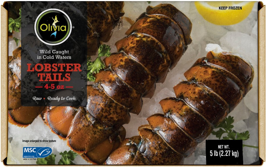 Lobster Tails, Wild Caught, 4-5 oz, 5 lbs