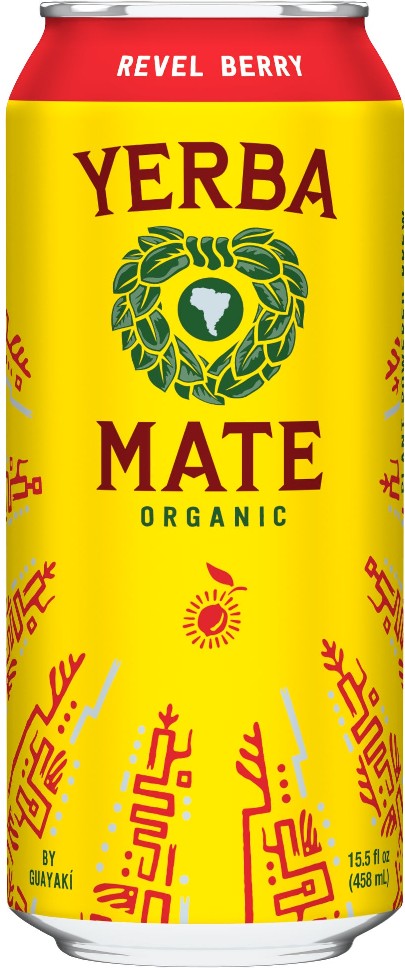 Organic Yerba Mate Tea, Revel Berry, 15.5 fl oz, 12 ct