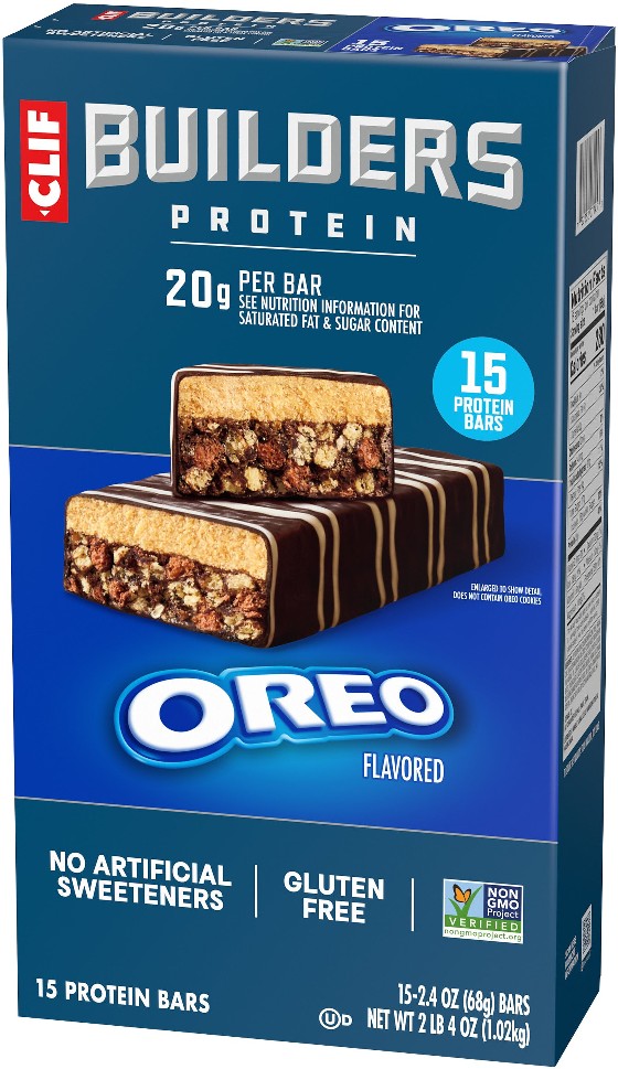 Builders Protein Bar, 20g Protein, Oreo, 2.4 oz, 15 ct