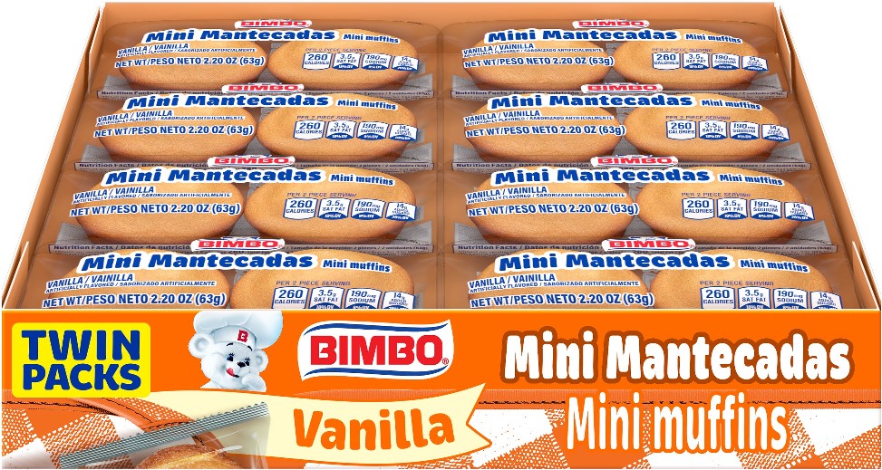 Mini Mantecadas, Vanilla, 2.21 oz, 8 ct