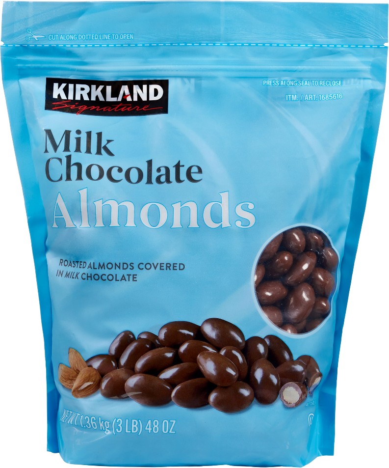Milk Chocolate Covered Almonds, 48 oz