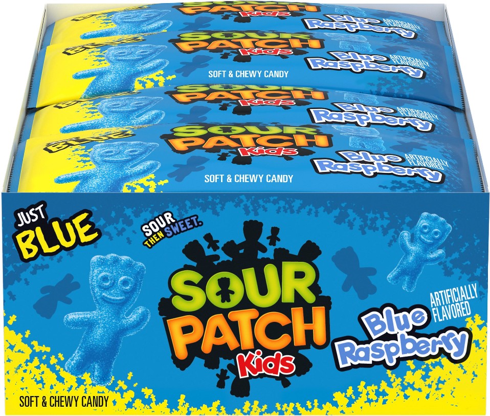 KIDS, Soft & Chewy Candy, Blue Raspberry, 2 oz, 24 ct