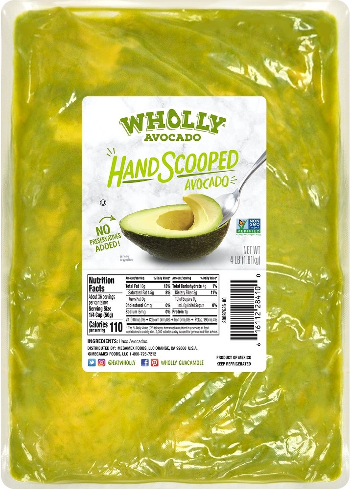 Avocado Hand Scooped Avocado, 4 lbs