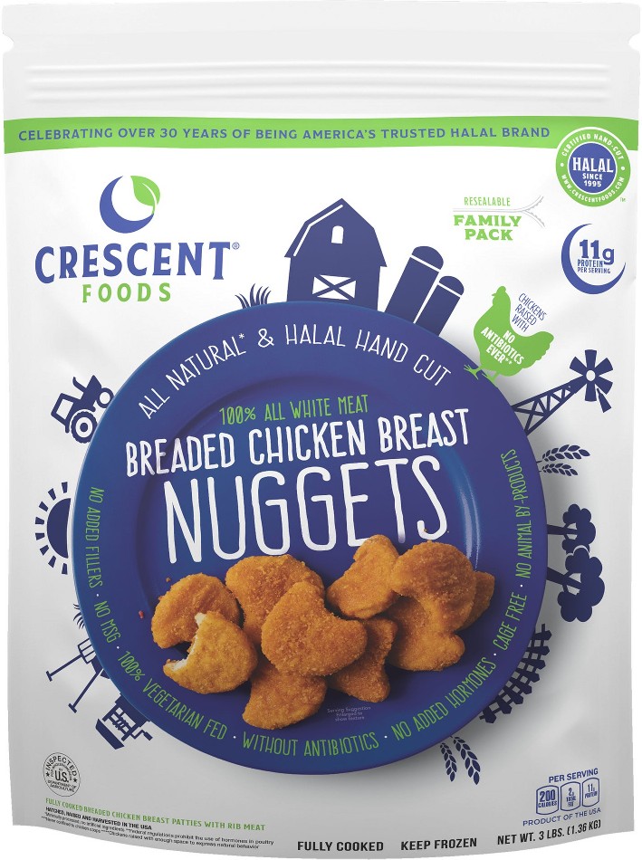 Breaded Chicken Breast Nuggets, 3 lbs