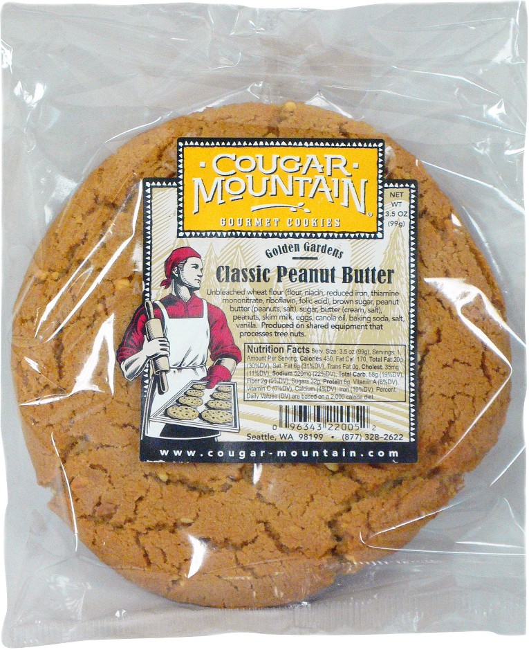 Gourmet Cookies, Classic Peanut Butter, 3.5 oz, 24 ct