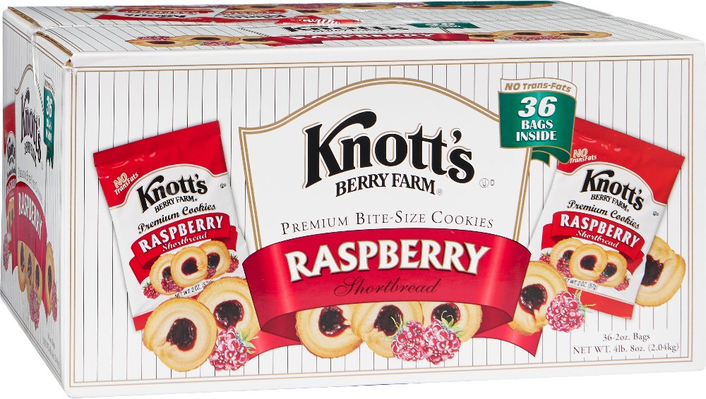 Berry Farm Premium Shortbread Cookies, Raspberry, 2 oz, 36 ct