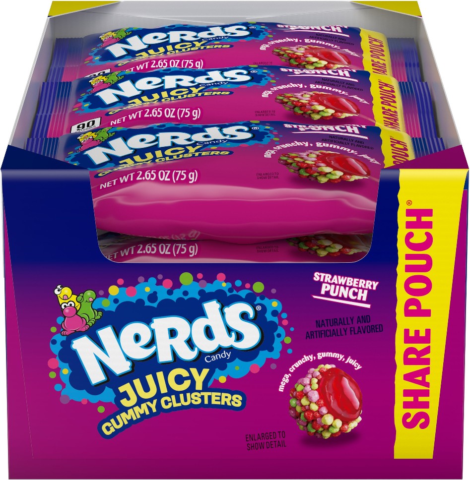 Juicy Gummy Clusters, Strawberry Punch, 2.65 oz, 12 ct