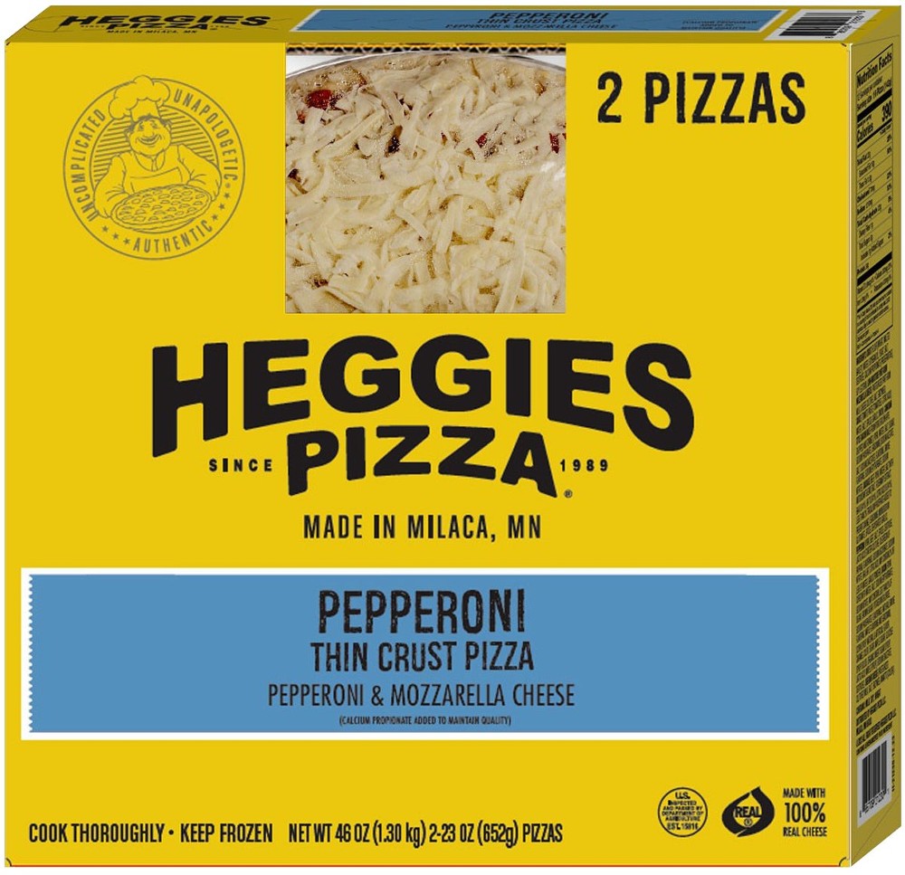Pepperoni Pizza, Thin Crust, 23 oz, 2 ct