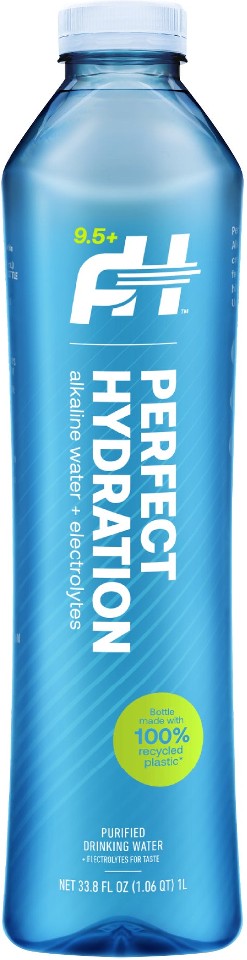 9.5+ pH Alkaline Water Plus Electrolytes, 1 Liter, 12 ct