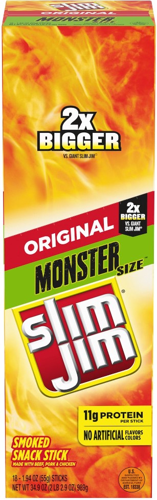 Snack Stick, Original, 1.94 oz, 18 ct