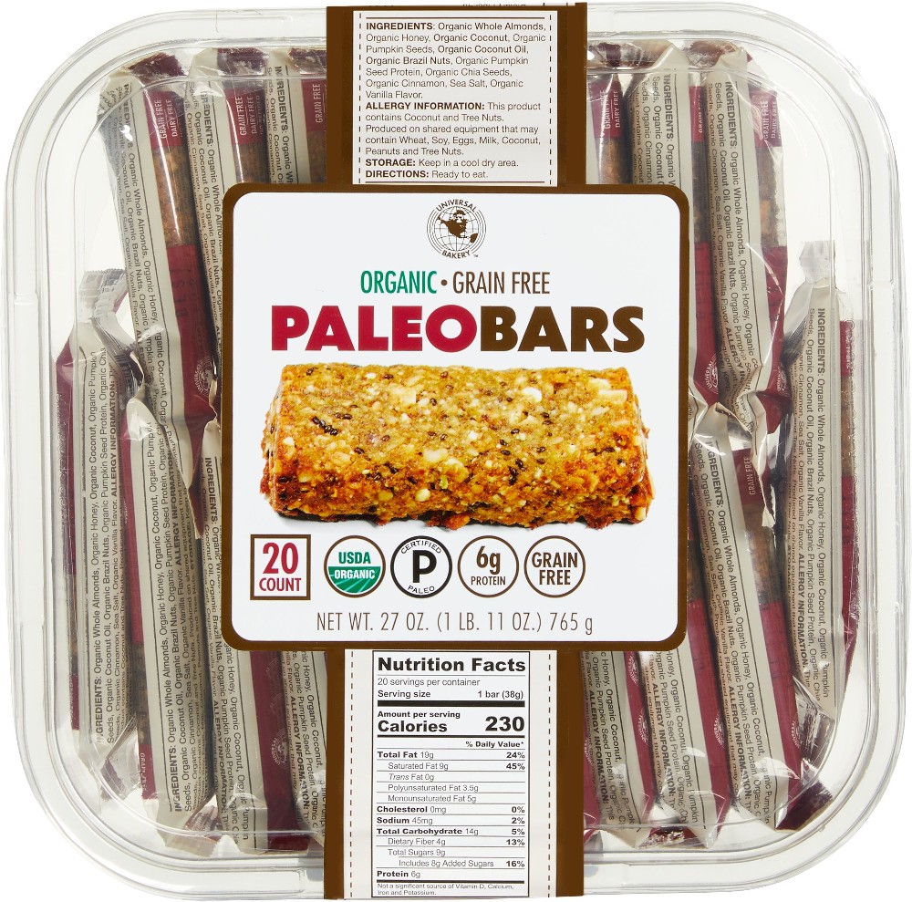 Organic Paleo Bars, 20 ct