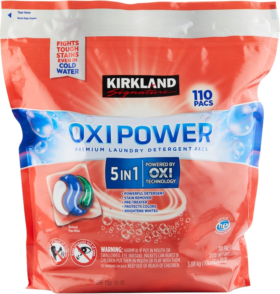 Oxi Power Premium Laundry Detergent Pacs, HE Compatible, 110 ct