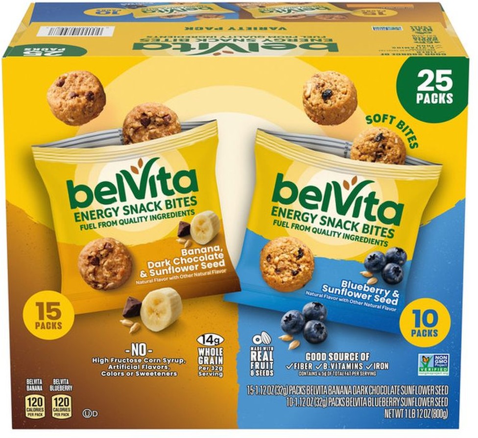 Energy Snack Bites, Variety Pack, 1.12 oz, 25 ct