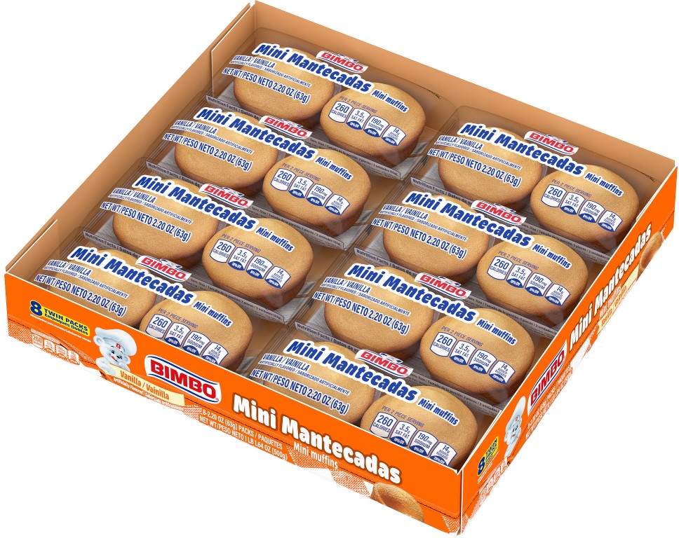 Mini Mantecadas, Vanilla, 2.21 oz, 8 ct