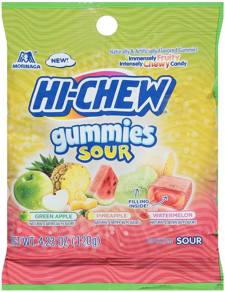 HI-CHEW Sour Gummies, Assorted Flavors, 4.23 oz, 9 ct