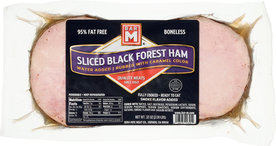 Black Forest Ham, Sliced, Boneless, 2 lbs