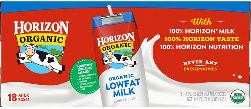 Lowfat Milk, 8 oz, 18 ct