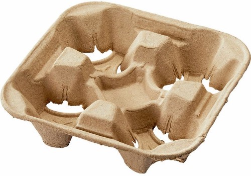 Beverage Carrier, 4 Cup, Kraft, 300 ct