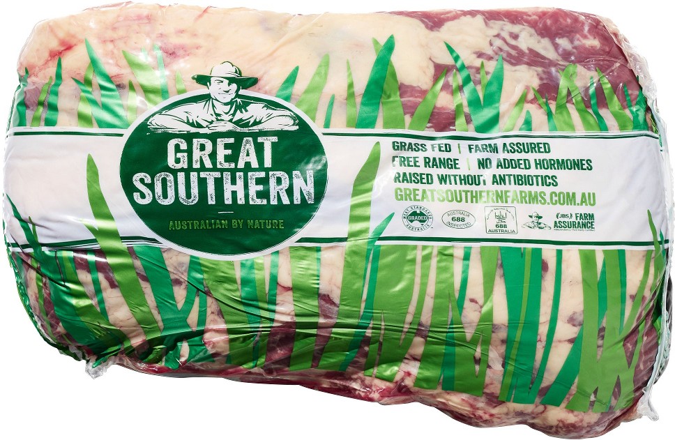 Halal Beef Boneless Lip On Ribeye, 10 lb avg wt